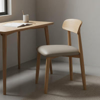 High-Density Foam Cushion Modern Wooden Dining Chair Ergonomic Design Nordic Design Kitchen Chair for Restaurant