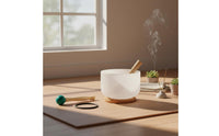 Sound Bowl Mallet and O-Loop Set Long-Lasting Crystal Singing Bowl Rubber Mallet Wooden Handle Percussion Stick Easy to Use