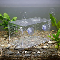 Aquatic Separation Box Removable Dividers Aquatic Breeding Box Acrylic Fry Hatchery Multipurpose Aquatic Habitat Hatchery