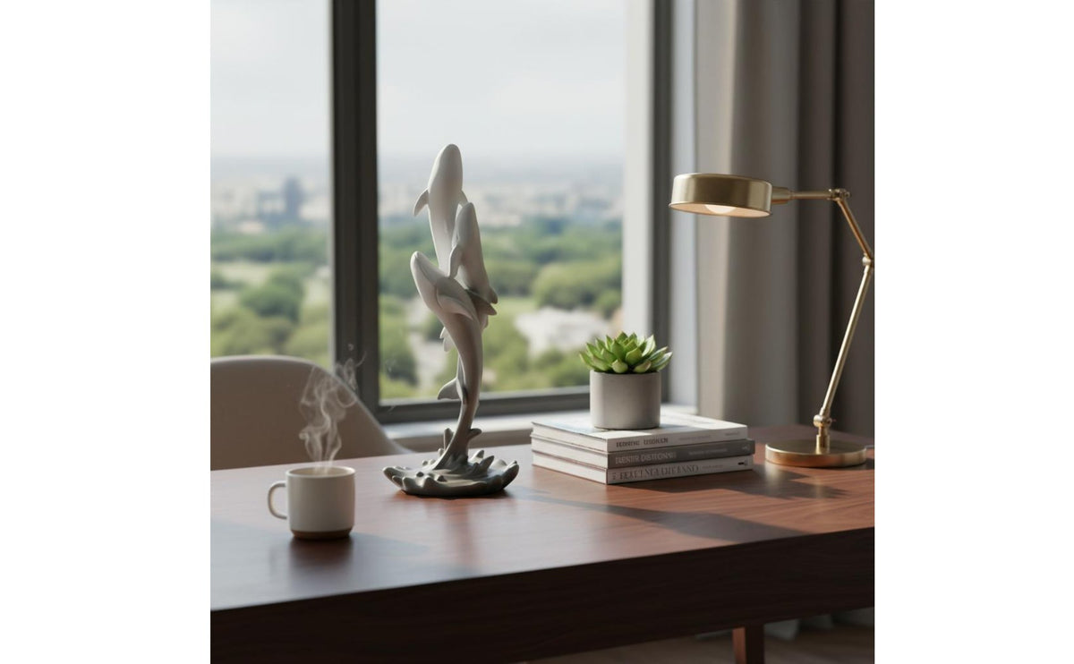 Sea Creature Statue Gift Idea Sea Creature Sculpture Modern Aesthetic for Office