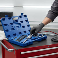 14 Pieces Inner Bearing Puller Kit T-Handle Grip Slide Puller Hard Case Bearing Removal Kit