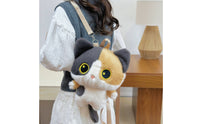 Shoulder Straps Soft Fabric Cat Bag Top Handle Cat Soft Fabric Backpack for Children