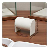 Bracelet Display Pillow Minimalist Design Single Watch Display Stand Sturdy Base Velvet Jewelry Cuff for Dressing Table