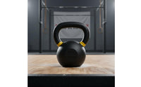 Spray Coated Cast Iron Kettlebell Commercial Grade Gym Kettlebell Dumbbell Substitute Solid Cast Iron Weight Heavy Duty for Men
