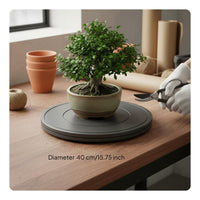360 Degree Rotation Plastic Turntable Wear Resistant Bonsai Turntable Stable Base Sculpting Wheel Double Sided for Florists, Artists, Hobbyists, Photography, Workshop