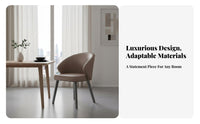 Light Luxury Aesthetic Minimalist Padded Side Chair Ergonomic Design Lowspine supportrest Padded Side Chair Easy to Assemble Upholstered Seat for Restaurant Owners, Hotel Managers, Interior Designers, Dining Room, Cafe, Kitchen, Office
