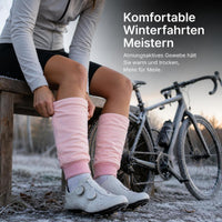Cotton Knee Warmers for Men and Women - Thermal Leg Sleeves for Joint Support, Cycling, and Postpartum Recovery