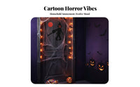 Trick or Treat Door Hanger textile Texture Halloween Character Plaque Spooky Design