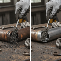 Internal Thread Deburring Brush Set for Cleaning and Polishing Pipes