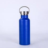 Brushed Metal Finish Vacuum Insulated Bottle Double Wall Insulation Drinkware for Outdoor