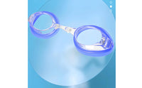 Waterproof Large Frame Racing Goggles HD Vision Anti-Fog Competition Goggles Watertight Fit Swimming Equipment Hydrodynamic Design for Women, Athletes, Adults