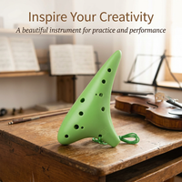 12 Hole Alto Ocarina Musical Instrument for Learning, Portable 12 Hole Ocarina for Casual Music, Musical Instrument Ocarina Student