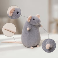 Stuffed Mouse Toy Compact Mouse Stuffed Toy Adorable Lightweight for Collectors, Shelf Display, Desk Decor