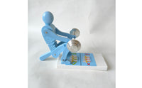 Movable Joints Spine Example ABS Material Lifting Posture Model Blue Support Example Segmented