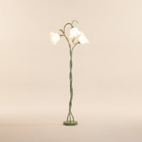 Floor Lamp with Flower Shades Adjustable 3-Head Floor Lamp Decorative for Living Room