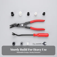 2 Pieces Clip Removal Plier Set Heavy Duty Car Fastener Pliers Set Labor-Efficient Car Panel Removal Tool Kit for Mechanics, DIY Enthusiasts, Garage