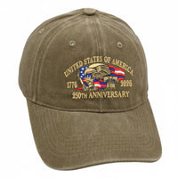 USA 250th Anniversary Cap Breathable Material 1776-2026 Commemorative Hat Lightweight Headwear All-Season Wear for National Holidays