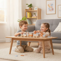 Wooden Birthday Train Educational Number Train Toy Stackable Colorful for Toddlers, Playroom, Nursery