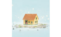 Assembled Miniature House Compact House Model with Pitched Roof Warm Diorama for Hobbyists, Village Scenes