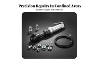 Forward/backward Rotation Pneumatic Ratchet Wrench Lightweight Air Ratchet Wrench Long-Lasting Right Angle Drive Spanner Ergonomic Grip for Auto Technicians, DIY Enthusiasts, Car Repair, Tight Confined Areas, Engine Maintenance, Workshop