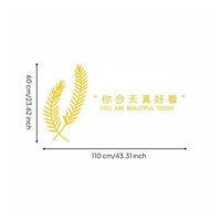 Light Luxury Design 3d Wall Decal Removable Foliage Wall Sticker Peel and Stick Home Decor Easy to Apply for Restaurant, Living Room