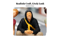1:64 Scale People Figurine Photography Prop 1:64 Scale Miniature Scene Figure Miniature Selfie People Highly Detailed