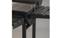 Briquette Bbq with Adjustable Tray Outdoor Briquette Grill with Side Shelf Barbecue with Side Shelf for Backyard Cooks, Patio, Camping