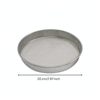 Glaze Sieve Stainless Steel Slip Strainer Sieve with Metal Mesh Rigid Rim Sifter Round for Potters, Pottery Studio