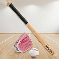 4 Pieces Wrapped Handle Children's Baseball Set Stitched Starter Baseball Kit Laced Hitter Glove Set Soft