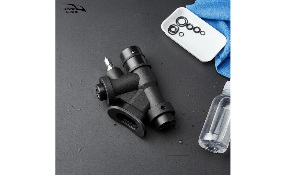 K-Shaped BCD Inflator Valve Easy to Install Low Pressure Inflate Valve Corrosion-Resistant Buoyancy Compensator Long-Lasting for Technical Divers