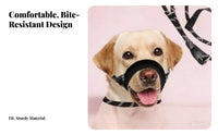 Long-Lasting 2-in-1 Leash and Muzzle Multifunctional No Pull Head Collar Easy to Use for Outdoor, Night Walks, Public Areas