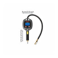 High Precision Tire Inflator Gauge 0.1 Resolution Car Tire Inflator LED Large Screen Inflation Easy to Use for Garage, Repair Shop