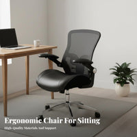 Lumbar Support Ergonomic Chair with Headrest 360° rotate Highspine Reclining Chair for People Working from Home, managerials, Remote Workers, Study Room