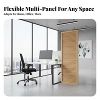 Foldable 3-Panel Folding Screen Freestanding 3-Panel Folding Partition Movable Room Divider Modern Design for Apartment Dwellers, Decor Enthusiasts, Office Workers, Entryway, Bedroom, Conference Call