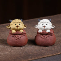 Sheep Tea Pet Realistic Sheep Ornament Cute Lamb Ornament