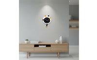 Cartoon Timepiece Clock Lightweight Cartoon Cat Clock Noiseless Mechanism Home Decor for Kids, Nursery