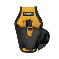Buckle Closure Drill Tool Waist Bag Reinforced Stitching Tool Waist Bag Side Pocket Drill Pouch Black Orange