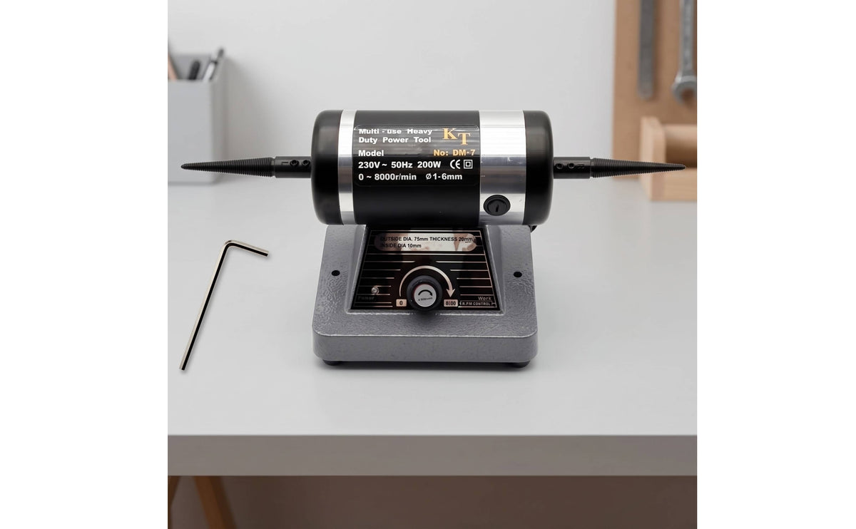 Twin Shaft Bench Polisher | Variable Speed, Bench Polishing Machine, for Jewelry Making