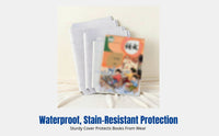 Automatic Frosted Book Cover, Transparent Book Protector, Student Textbook Sleeve