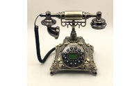 Vintage Antique Style Phone Decorative Retro Telephone Ornate Corded Desk Phone Old Fashioned for Collectors, Hotel Reception