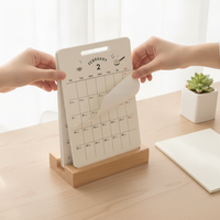2027 Desktop Flip Calendar with Memo Pad and Planner