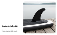 Insert-in Center Fin Fast-Release Fastener Detachable Stand-up Paddleboard Fin Surfboard Skeg Easy Installation No Tools Needed