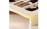 Under Desk Footrest Sturdy Slanted Footrest Portable Ergonomic Foot Stool for Students