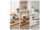 Digital Yogurt Maker with Stainless Steel Pot Electric Automatic Yogurt Maker Compact Fermentation Machine Adjustable for Home