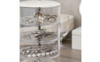 Multi-Layer Jewelry Storage Box Rotatable Rotating Jewelry Minimalist Style Style Hair Accessory Holder