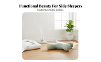 Pressure Relief Side Sleeper Beauty Pillow Slow Rebound Face Cradle Pillow Breathable for Women, Back Sleepers, Nightly Sleep, Bedroom, Home