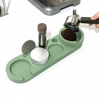 Silicone Coffee Tamper Mat Defends Countertop Espresso Pressing Station Universal Fit Portafilter Holder Mat for Home Baristas, Cafe