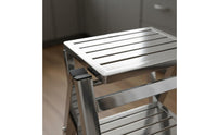 V-Shaped Ladder Ladder with Handrail Foldable Handrail Step Ladder Space Saving Folding Step Stool for Seniors, Garage, Kitchen, Library