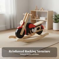 Promotes Active Play Toddler Balance Rocker Solid Wood Toddler Riding Rocker Safe Design Kids Riding Toy Long-Lasting Construction for Toddlers, Preschoolers, Babies 18+ Months, Kindergarten, Daycare Center, Playroom, Nursery