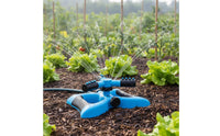 360 Degree Lawn Sprinkler Stable Base 360 Degree Rotating Sprinkler Three-Pronged Water Sprinkler Connectable in Series